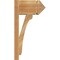 Ekena Millwork Legacy Arts & Crafts Rough Sawn Outlooker, Western Red Cedar, 8"W x 14"D x 26"H OUT08X14X26LEC03RWR - alternate 2